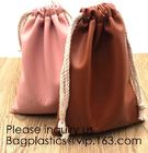 Soft Offwhite and Red PU Leather Bag For Packaging,Custom Pink Brown Faux Leather Drawstring Pouch Faux Leather Jewelry