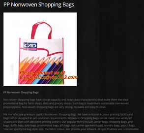 Custom Logo Printed Foldable Eco Shopping Folding PP Non woven Bag, eco reusable laminated promotional pp non woven bag