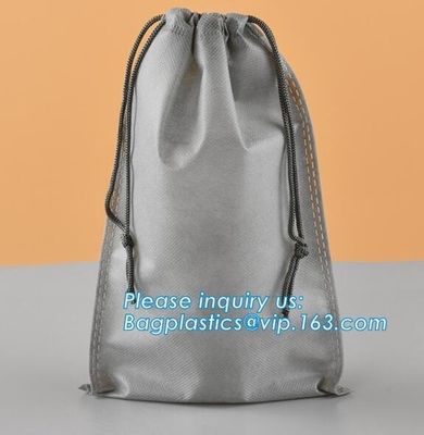 Customized non woven drawstring bags， digital full color printing non woven drawstring bag for promotional event bagease