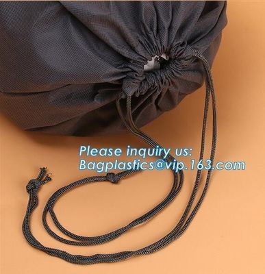 Customized non woven drawstring bags， digital full color printing non woven drawstring bag for promotional event bagease