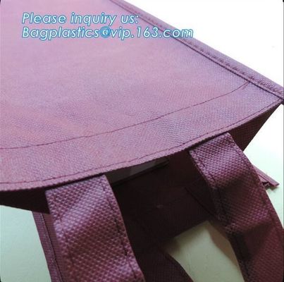 Cheap Custom Logo Non Woven Shopping Bag PP Tote Gift Bags Price Laminated Non-Woven Fabric Drawstring Bags, bagplastics