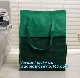 New design recycle rope handle non woven bag with eyelet, Customized printing non woven bag flat punch bag for shoes&gar