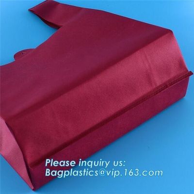 Custom print logo go supermarket foldable recyclable non woven bag, laminated recycled RPET non woven bag Rpet tote non