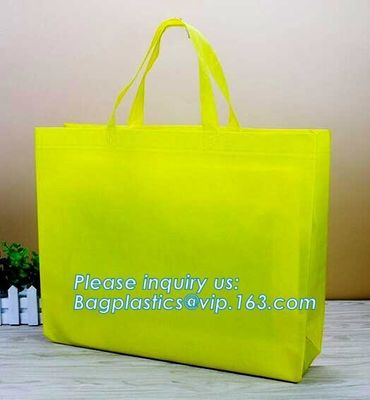 promotion advertising gift shopping bag laminated non woven bag with webbing handle, PP Nonwoven Recycled Bags Recycle B