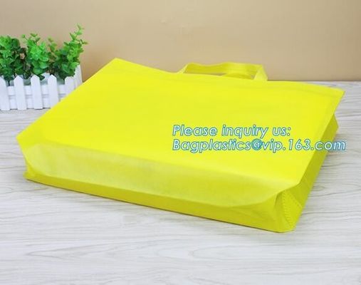 promotion advertising gift shopping bag laminated non woven bag with webbing handle, PP Nonwoven Recycled Bags Recycle B