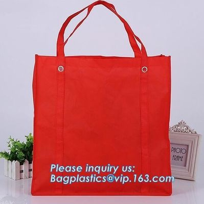 Designer pp handle customized logo eco friendly tote china laminated non woven bag custom reusable folding shopping bags