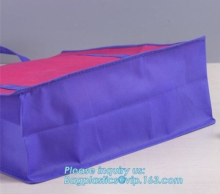 Promotional pp coated custom printed recycled eco tnt grocery non woven bag, Eco friendly promotional custom reusable br