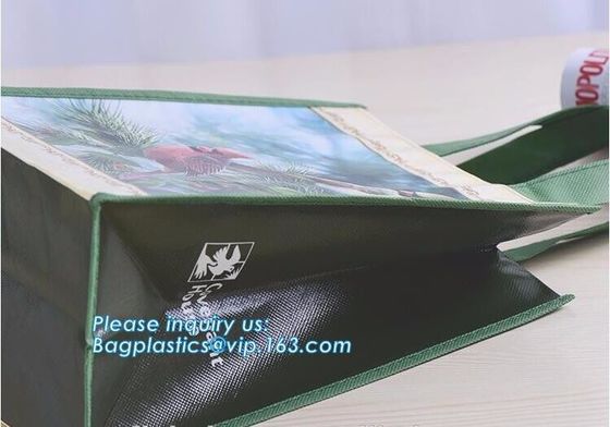 Promotional Custom Logo Printed Non Woven Bag, Non Woven Shopping Bag, Factory price rpet non woven bag black woven bag