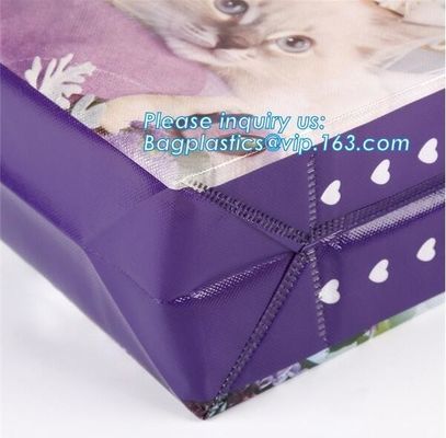 Custom Promotional shopping tote fabric polypropylene laminated pp non woven bag, Wholesale high promotion laminated rec