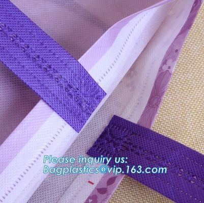 heat seal non woven bag d cut handle cheap garment bag, OEM ODM Service Gravure Printing Garment laminated Non Woven Bag