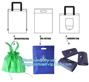 Promotional pp laminated custom printed recycled eco tnt grocery non woven bag, Handled Style shopping available Materia