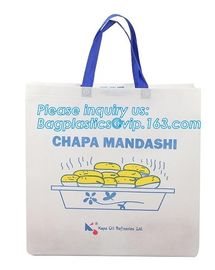ultrasonic non woven bag with CMYK print and laminated with handles, Cheap Promotional Custom Non Woven Bag, bagease pac