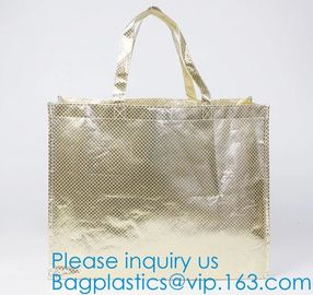 Metallic Laminated Non Woven Bag Eco-Friendly Cheap Promotional Shopping Non Woven Bag Recyclable Zip Non Woven Bag For