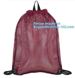 drawstring backpack kids mesh backpack manufacturer mesh net gift backpack,polyester drawstring outdoor cycling backpack