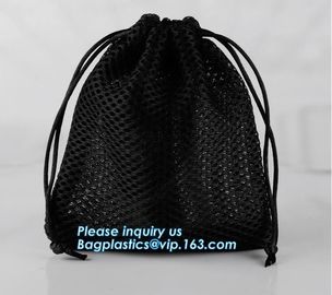 Clear view Mesh material Softback Type and Camping Hiking Use sport backpack,Sports Mesh Bag Drawstring Backpack for Soc