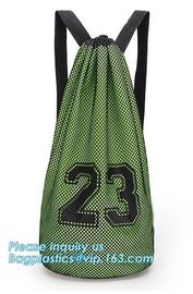 promotional daily recycled customized wholesale mesh drawstring backpack,drawstring backpack kids mesh backpack manufact