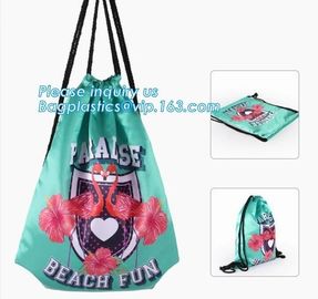 Recycled foldable polyester bag,Custom logo printed basketball backpack 210D polyester printing drawstring bag bagease