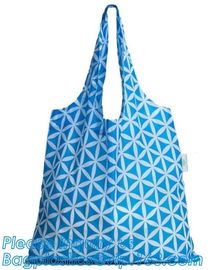 Poly Folding Foldable Grocery Bag, Custom Nylon Reusable Foldable Shopping Bag,420D Polyester Gymsack Varsity Bag packag