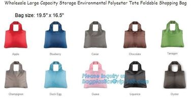 Eco-Friendly Reusable Polyester Foldable Shopping Bag,Custom Gift Promotional 210D 420D Polyester 190T Nylon Small Draws