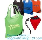 Recyclable Reusable Resealable High Quality Grocery Bag, Promotion Reusable Polyester Nylon Foldable Shopping Bag