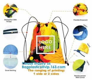 Custom Gift Promotional 210D 420D Polyester 190T Nylon Small Drawstring Bag,Promotional Heavy Duty 190T Nylon Polyester