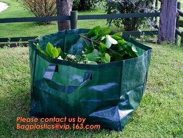 Reusable Gardening Bag with Lid Pop Up Bag, Pop Up Garden Bags for Leaf, Garden Bags, Reusable Heavy Duty Gardening Bag