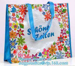 Reusable Eco Large PP Woven Shopping Grocery Tote Bag with Logo, Super quality gift pp woven shopping bag with zipper