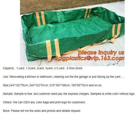 SKIP BAGS, DUMPSTER SKIP BAGS, Construction waste skip bag FIBC garbage dumpster PP bulk bag, Eco friendly garbage dumps