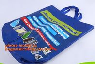 Wholesale Custom Printed Eco Friendly Recycle Reusable PP Laminated Non Woven Tote Shopping Bags, Pp Woven Tote Bag for