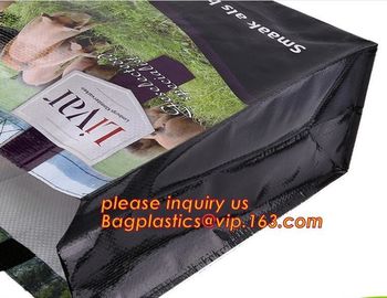 Wholesale eco reusable pp woven shopping bag with logo design,100% recyclable Ecological large capacity Durable fabric