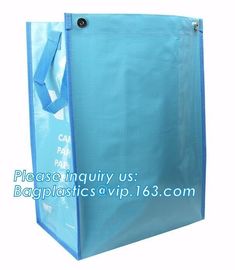 Reusable Eco Large PP Non Woven Shopping Grocery Tote Bag with Logo,Promotional Customized Printing PP Woven Shopping Ba