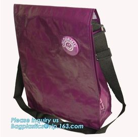 Factory custom recyclable folding laminated pp non woven bag shopping with heat transfer printing non woven fabric carry