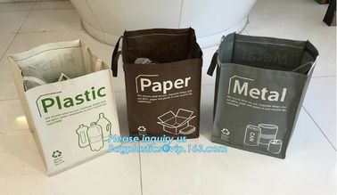 Factory custom recyclable folding laminated pp non woven bag shopping with heat transfer printing non woven fabric carry