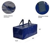 Travel Tote Should Handle Bags, Grid Bag with Zipper 160 GSM Big PP Laminated Non Woven Zipper Bag Large Luggage Bag