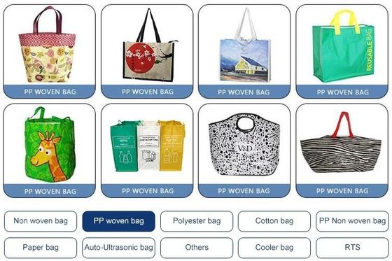 Customized PP Woven Packing Bags eco friendly recycle reusable pp woven shopping bag polypropylene Moving Supplies, Clot