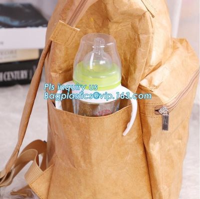 Waterproof Tyvek coated shopping folding bag, OEM eco-friendly tear-proof tyvek paper lunch bag, Tyvek Backpack Bag