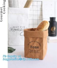 handmade eco-friendly tyvek lunch bag food bread storage bag, Custom logo printed waterproof tyvek dupont paper storage