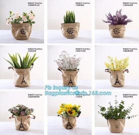 colorful gold TYVEK washable paper garden pots flower pot storage bag,Washable Kraft Paper planter ,kraft paper planter