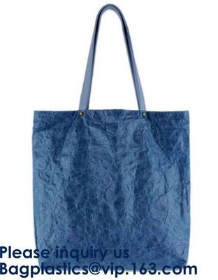 Recyclable Customized Printing Handbag Brown Tyvek Tote Bag Natural Tyvek Paper Shopping Bag, Bagease, Bagplastics