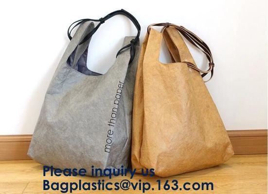 Promotional Dupont Tyvek shopping tote bag, Waterproof Material Tyvek Paper Fabric Shopping Shoulder Tote Bag