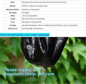 Anti-UV Landscape Fabric PP Woven Agricultural Weed Control,PP Woven Landscape Fabric Garden Weed Barrier Mat, bagplasti