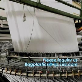 pp woven fabric in roll，Virgin new material/White woven bag rolls / PP woven tubular fabric for making rice, fertilizer,