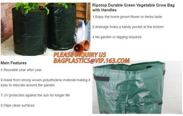 Garden grow bag potato grow bag murphy bag PE fabric,40 / 50 / 100 / 200/300gallon durable heavy duty potato grow bag