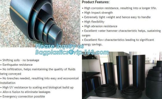 400mm sn4 sn8 hdpe culvert pipe,SN6 400mm wall corrugated PE drainage pipe dwc hdpe plastic culvert pipe prices BAGEASE