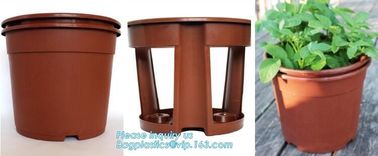 Home Decoration Black And Green Color Plastic Flower Pots,Biodegradable bamboo fibre flower pots,Desktop&Balcony decorat