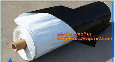 UV Resistant Black White PE/Polyethylene/Poly Reflective Plastic Mulch Film for Agricultural Ground Cover Layer BAGEASE