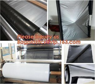 Panda Film for Blackout Greenhouse/Black-White Poly is UV-Stabilized Plastic Mushroom,0.1mm 0.12mm 0.15mm 0.18mm 0.2mm 0