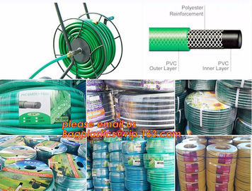 Clear Vinyl Tubing PVC three poly two thread hose pvc braided hose pipe, plastic fiber hose factory offer