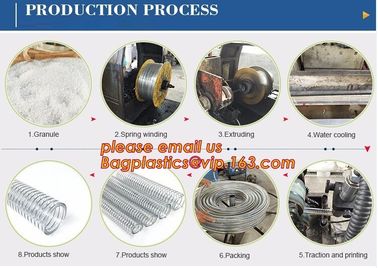 PVC suction hose, PVC Steel Wire Hose Soft Light and Long Usage Life