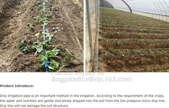 Agricultural PE drip irrigation pipe with high quality low price,Inner Flat Dripper type PE Drip irrigation pipe for Agr